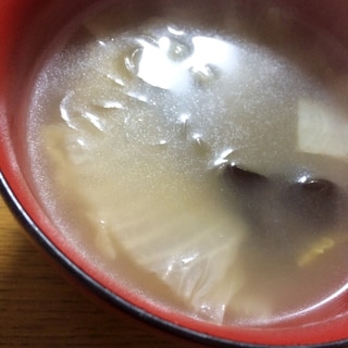 白菜&春雨の中華スープ
